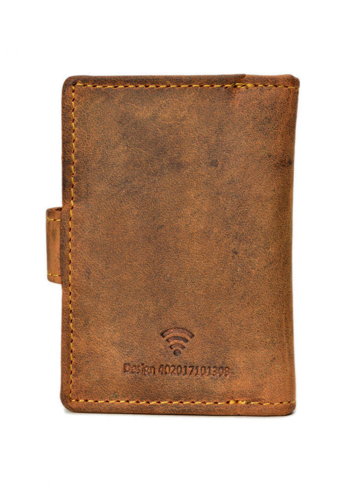 Vintage Card-Clip Case RFID brown